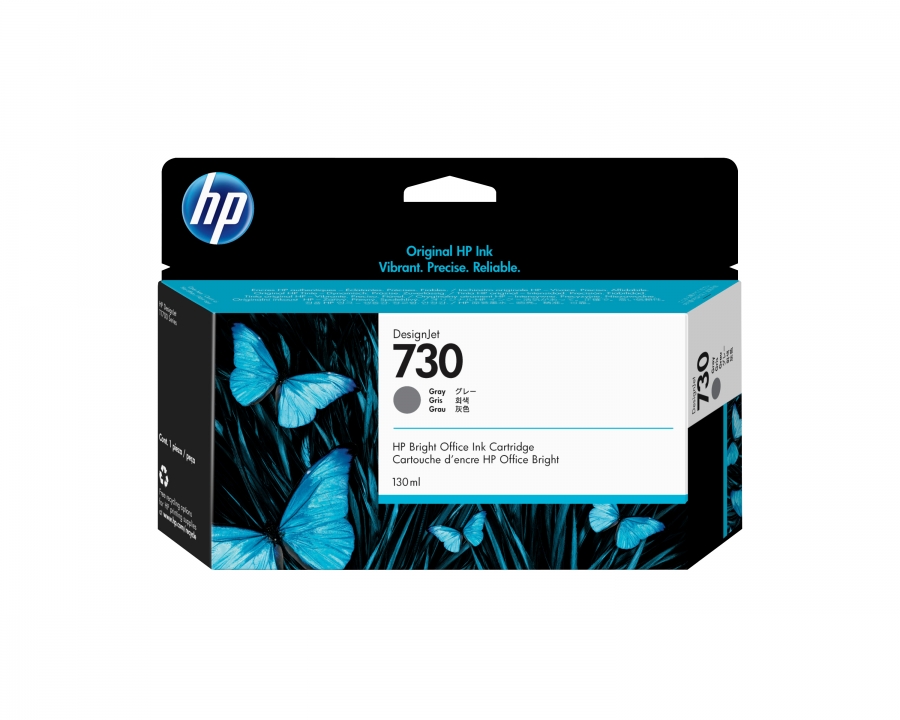 HP P2V66A 730 INK CARTRIDGE GRAY