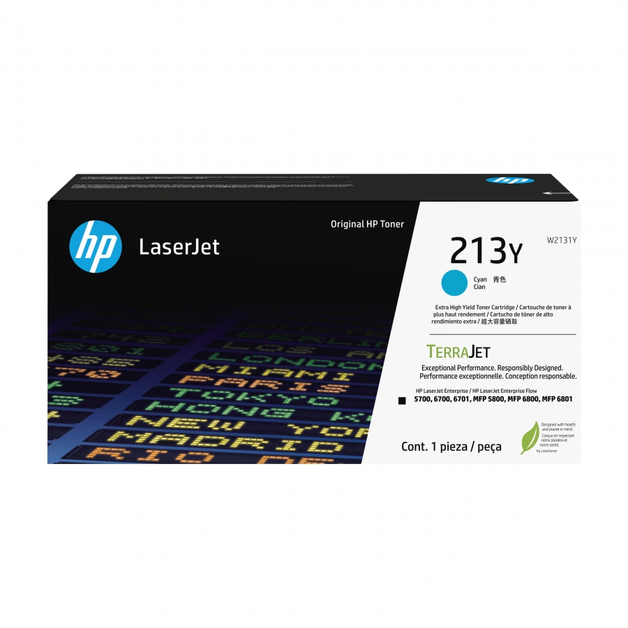 HP W2131Y 213Y LASERJET TONER CIANO ALTS