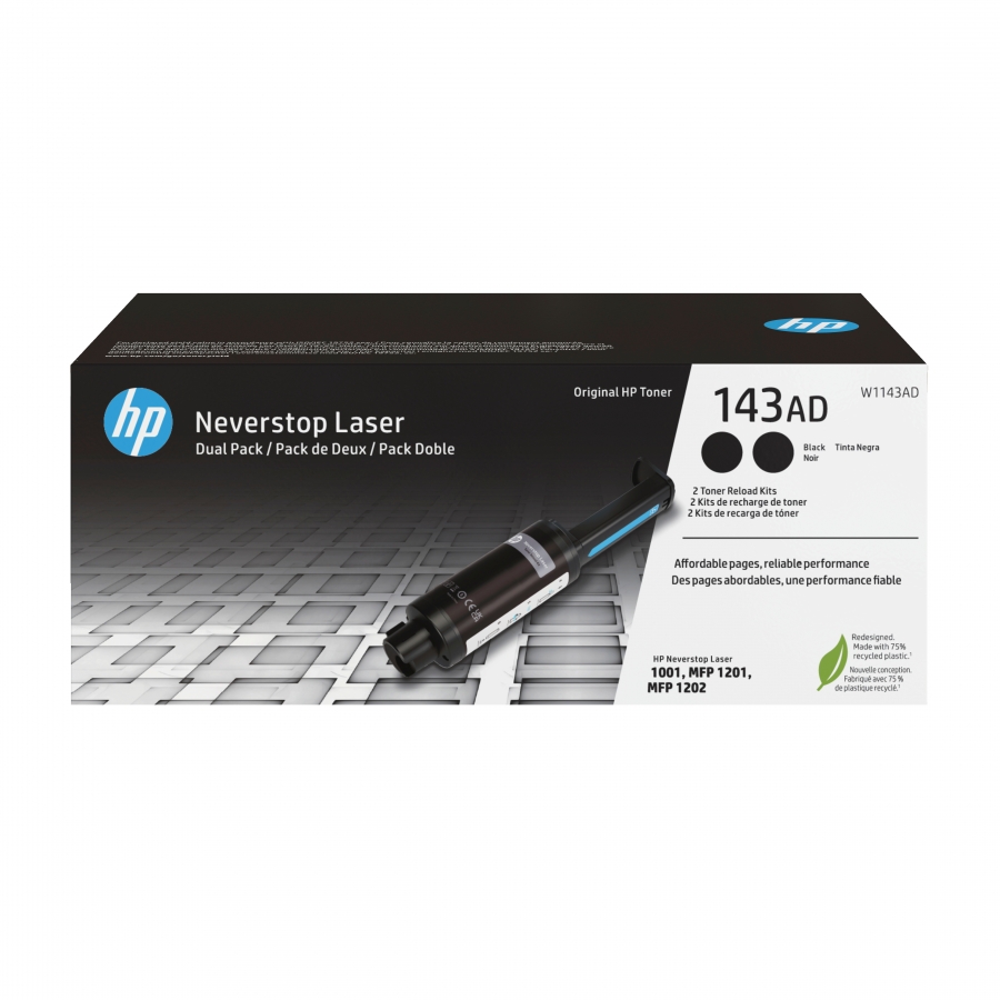 HP 143A KIT RIC TONER BK NEVERSTOP DUALP