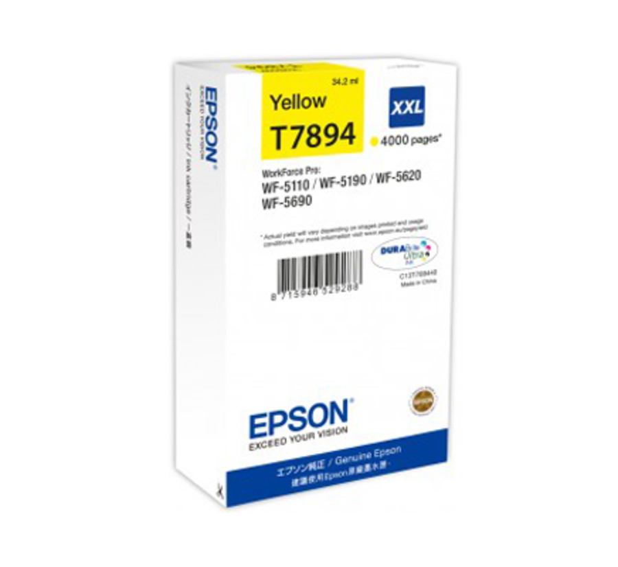 EPSON WF5620DWF T7894 INK GIALLO XXL