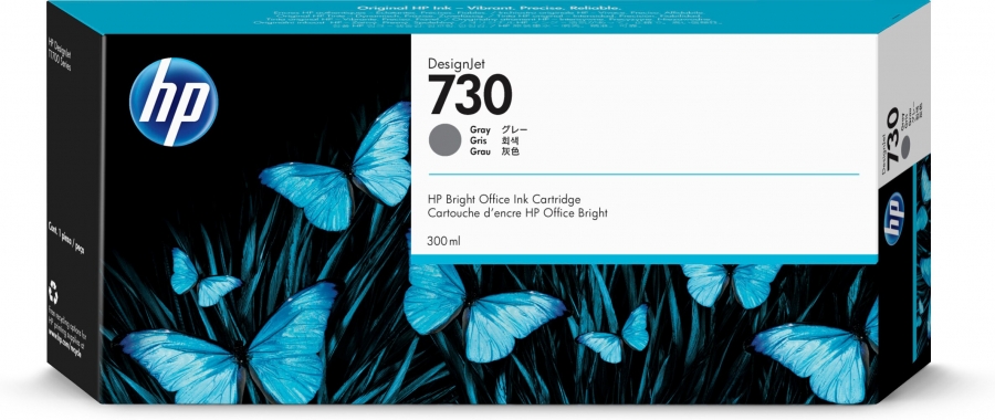 HP P2V72A 730 INK CARTRIDGE GRAY