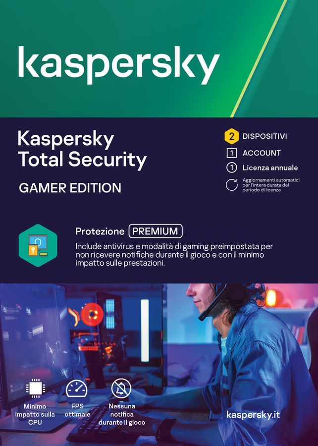 Kaspersky TOTAL SEC 2 DISPOSITIVI GAMER*