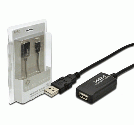 DIGITUS ESTENSORE DI LINEA USB 2.0 M/F