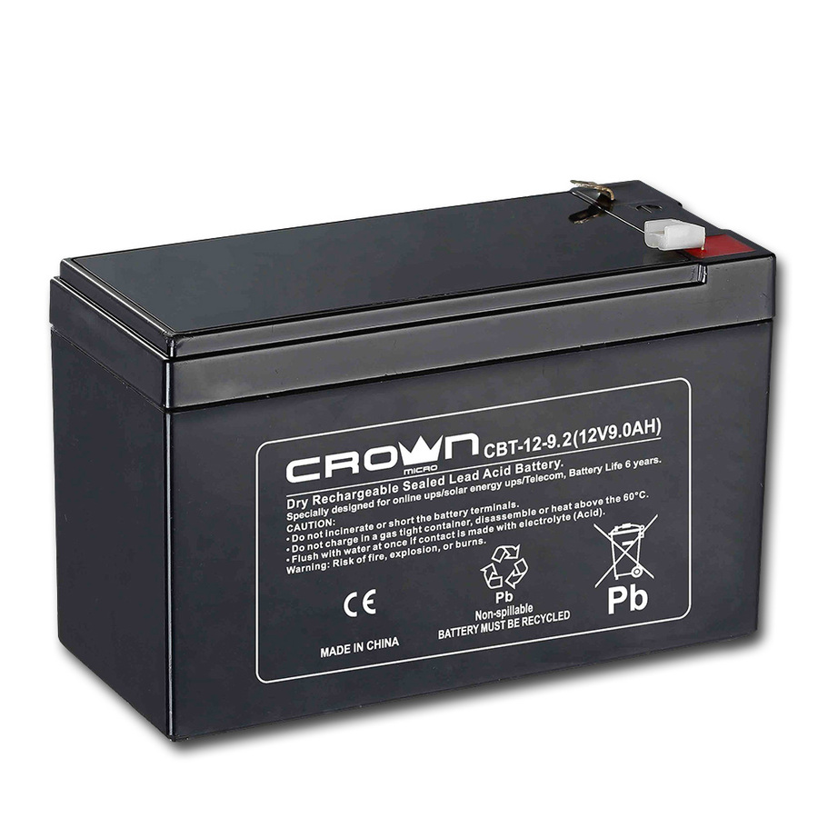 CROWN BATTERIA RICARICABILE PIOMBO 9Ah