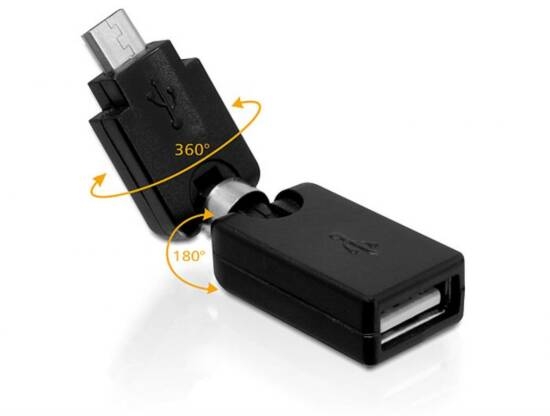 LINK ADATT.RUOTABILE USB FEMMINA MICRO