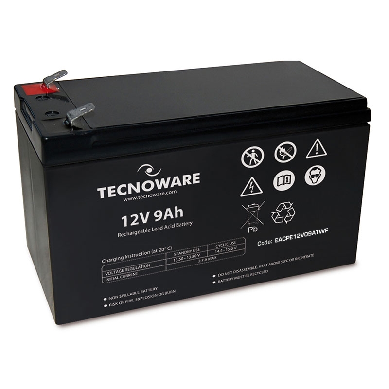 Tecnoware Batteria 12V 9AH FASTON 6,3 MM