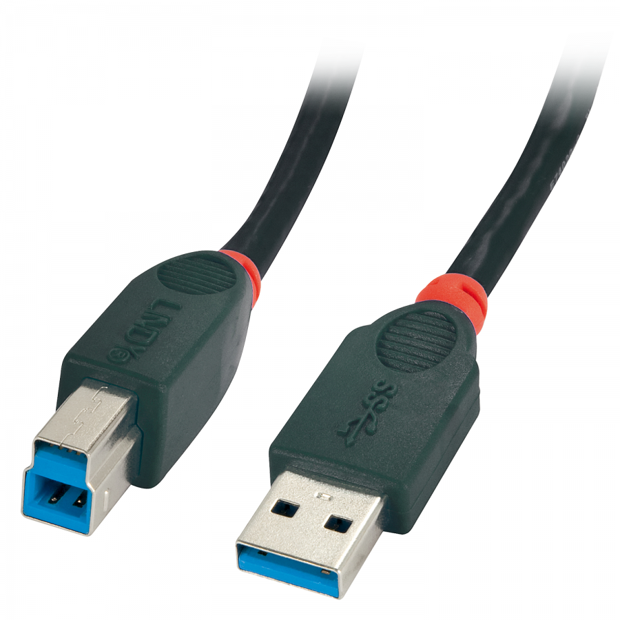 Lindy Cavo USB 3.0 A/B Nero, 5m