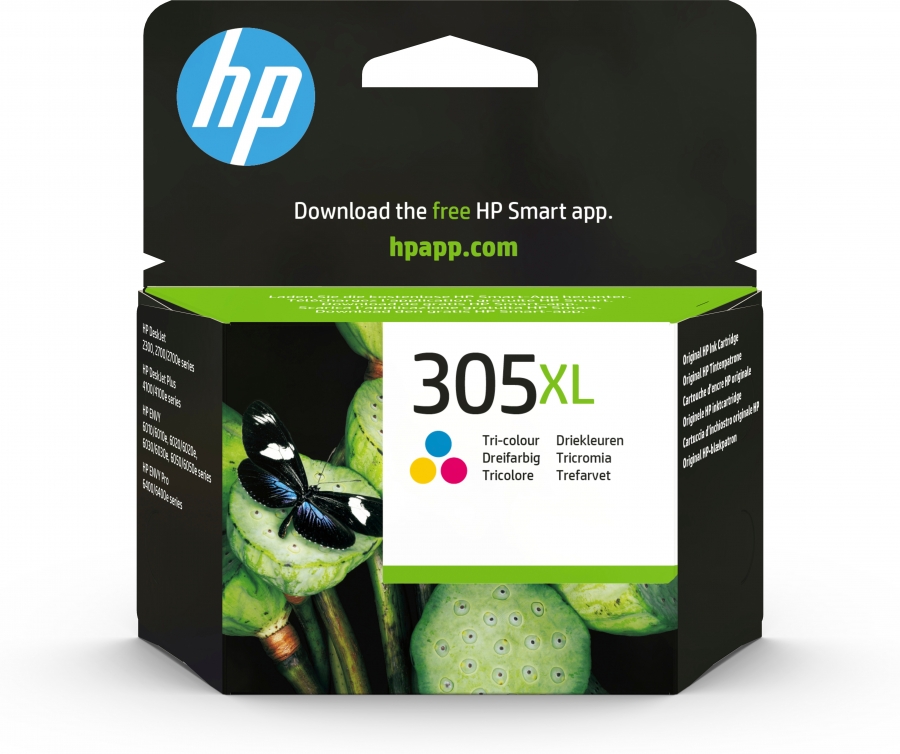 HP 3YM63AE 305XL INK TRI-COLOR ALTA CAP.