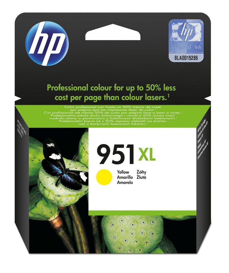 HP CN048AE#301 951XL INK-JET GIALLO BLI*