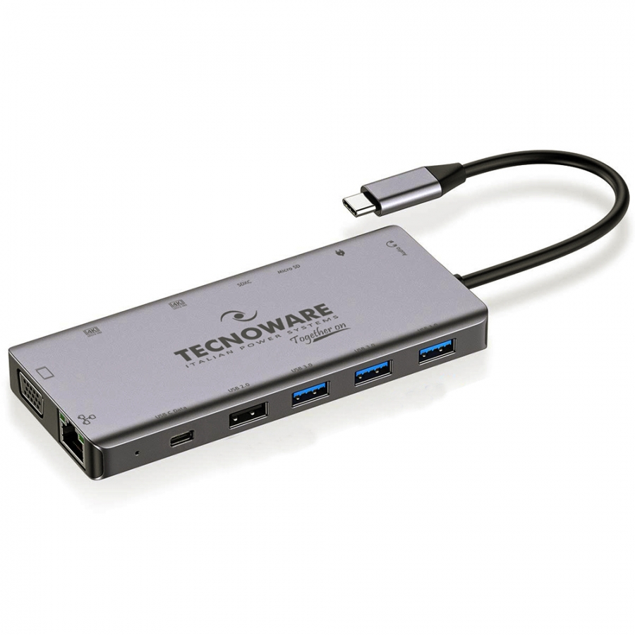 TECNOWARE HUB USB TYPE-C 13 IN 1