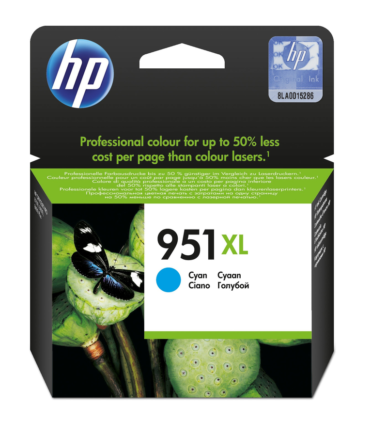 HP CN046AE#301 951XL INK-JET CIANO BLIS*