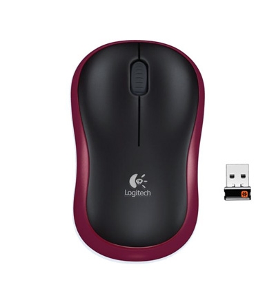 Logitech Wireless Mouse M185 Red