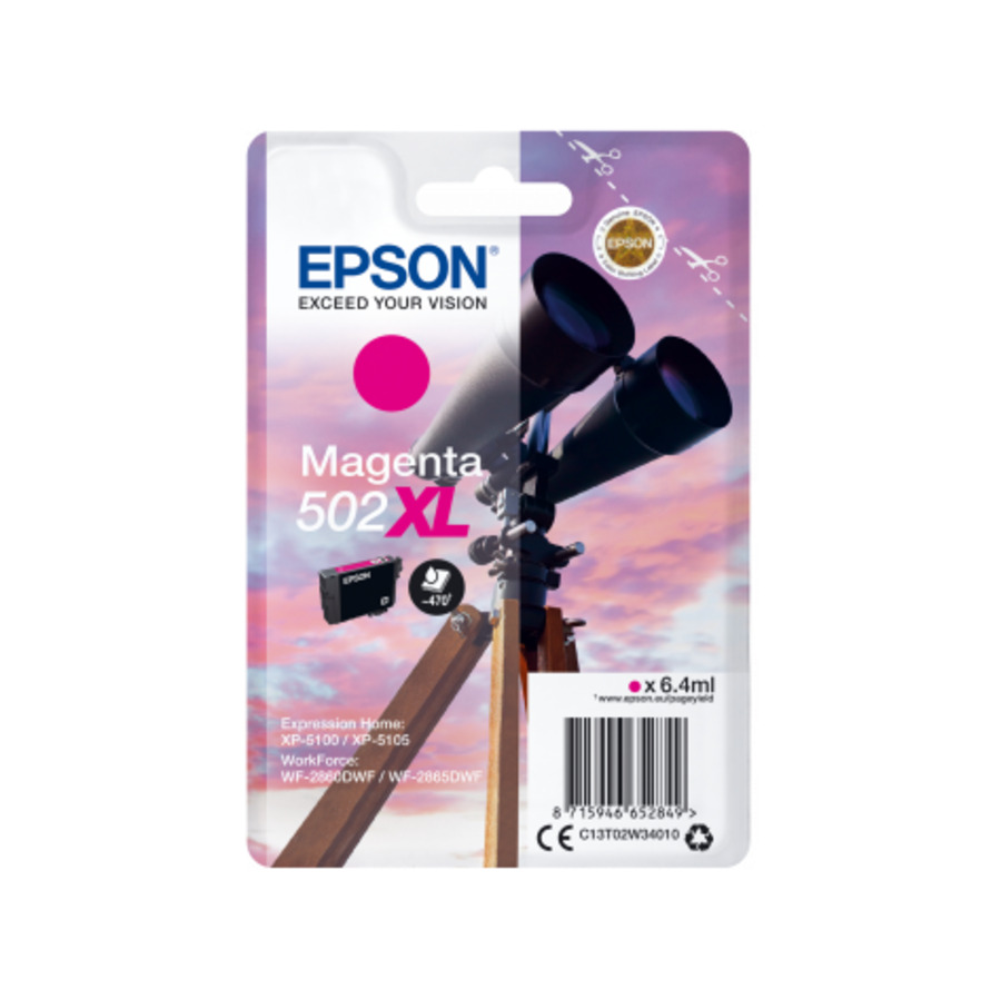 EPSON 502XL T02W34010 INK JET MAGENTA