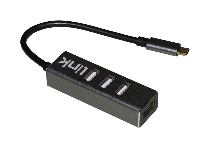 LINK HUB USB-C CON 4 PORTE USB 2.0
