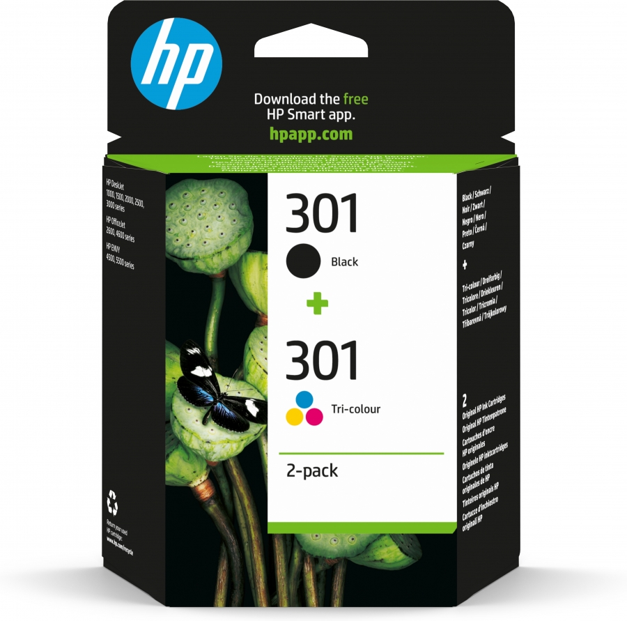 HP N9J72AE N301 INK CARTRIDGE COMBO