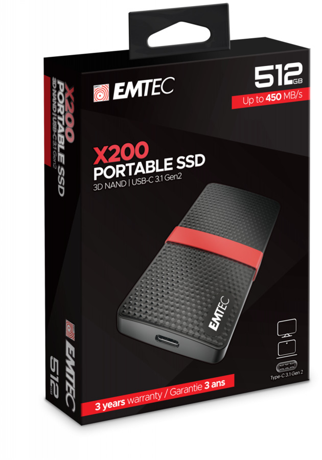 EMTEC SSD 512GB PORTATILE USB 3.1