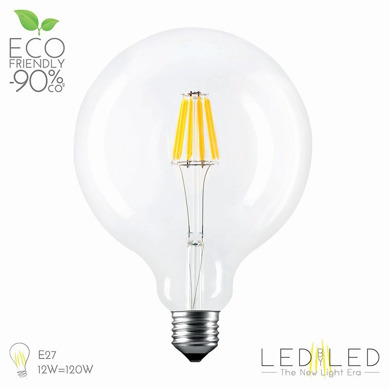 LEDBYLED FILED SFERA CLEAR 2700 E27 12W