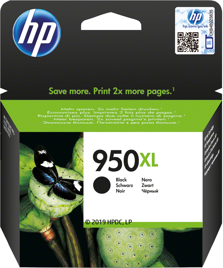 HP CN045AE#301 950XL INK-JET NERO BLIST*