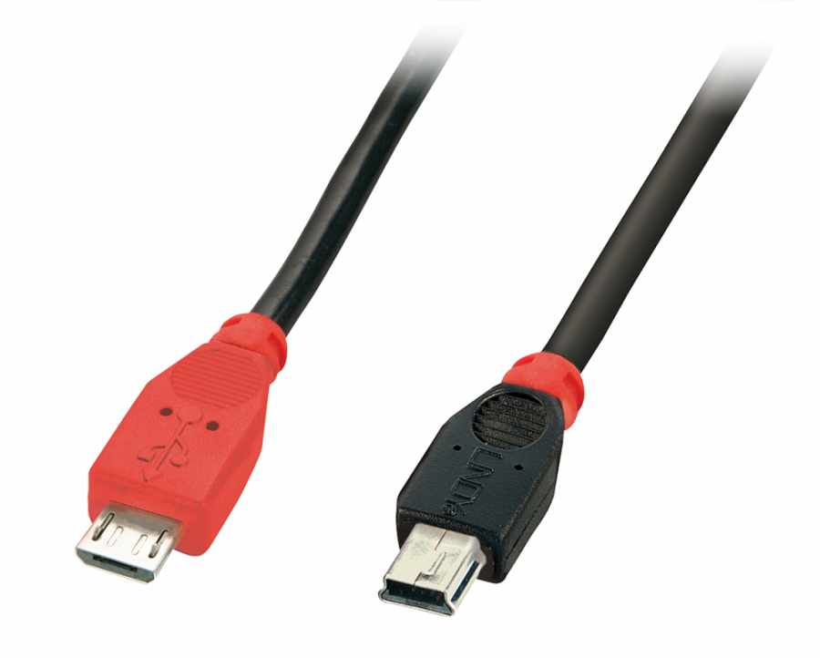 Lindy Cavo USB Micro-B a Mini-B OTG,0.5m