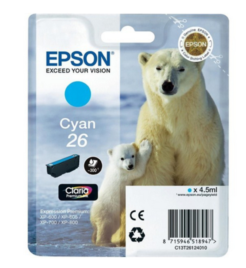 EPSON XP-600 T26124012 INK JET CIANO