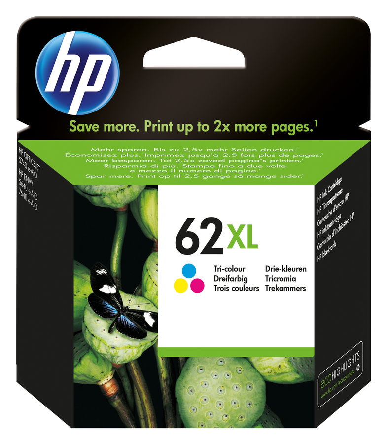 HP C2P07AE N62XL INK JET TRI-COLOR BLIST