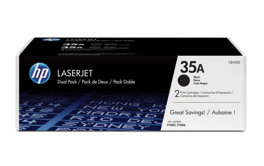 HP CB435AD N35A TONER NERO 2PZ**