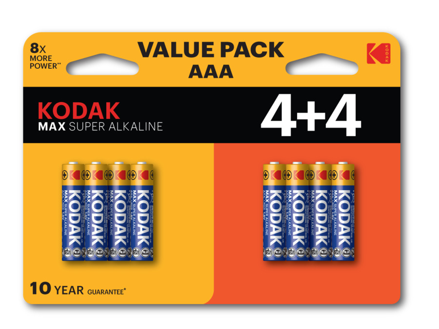 KODAK AAA LR3 PROMO PACK 8