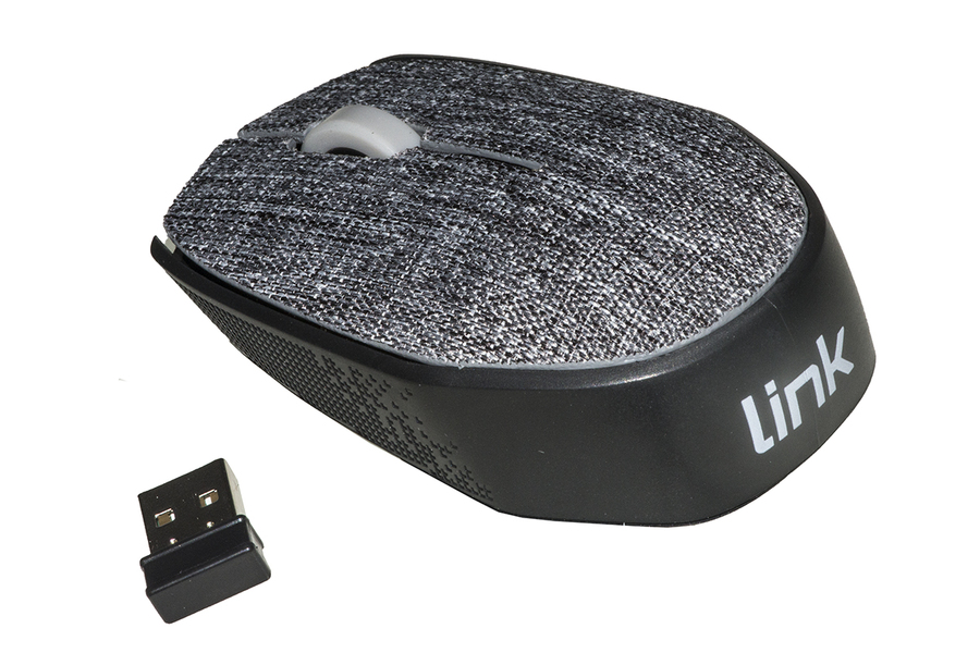 LINK MOUSE WIRELESS IN TESSUTO GRIGIO